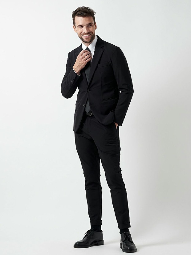 junhashimoto FORMAL JACKET and PANTS / BLACK