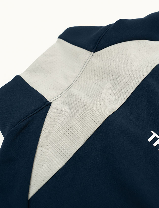 TFW49 HALF ZIP SS MOCKNECK / NAVY