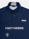 TFW49 HALF ZIP SS MOCKNECK / NAVY