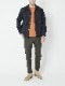 junhashimoto MONSTER STRETCH TUCK LESS PANTS / KHAKI