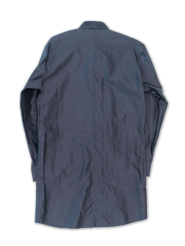 junhashimoto LONG SHOP COAT / NAVY