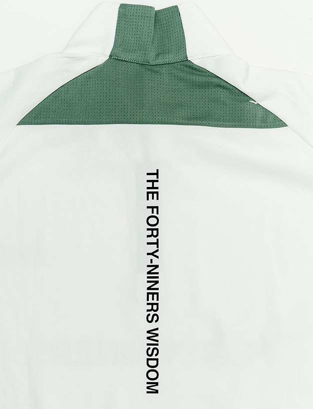 TFW49 HALF ZIP SS MOCKNECK / WHITE