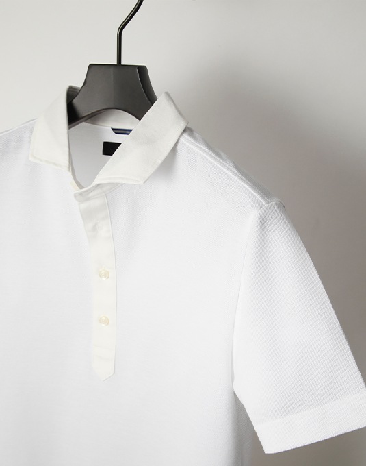 ジュンハシモト COMBINATION POLO junhashimoto COMBINATION POLO WHITE | junhashimoto | rumbleFISH