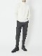 junhashimoto MONSTER STRETCH TUCK LESS PANTS / CHARCOAL