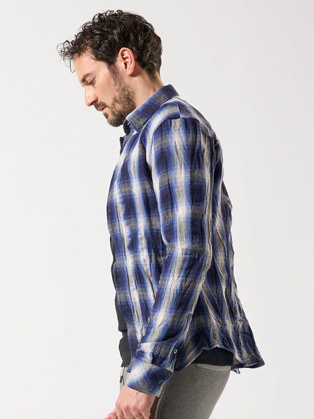 wjk twist wrinkle check / blue | ALL ITEM | rumbleFISH / ランブル