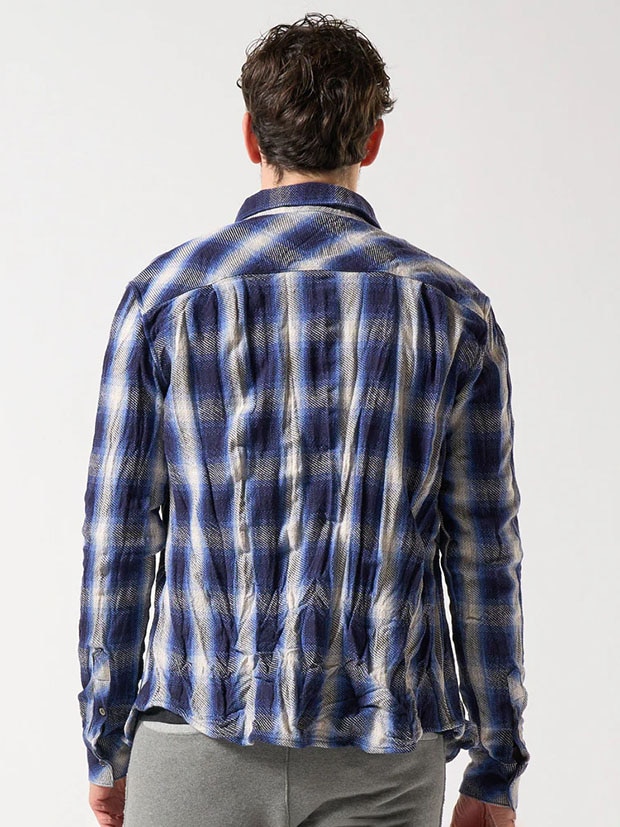 wjk twist wrinkle check / blue | ALL ITEM | rumbleFISH / ランブル