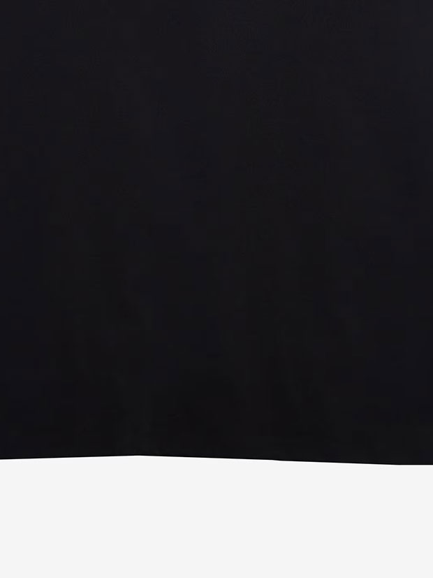 TFW49 HI-NECK SHORT SLEEVE T / BLACK