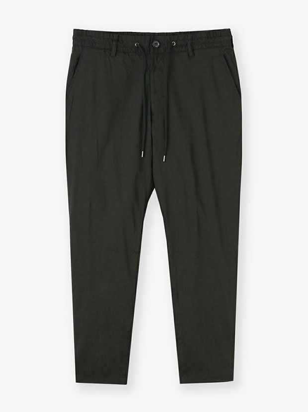 junhashimoto 9 TUCKLESS SLIM PANTS / BLACK