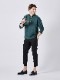 junhashimoto 9 TUCKLESS SLIM PANTS / BLACK