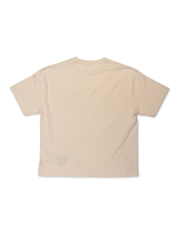 SeaGreen RECYCLE COTTON POCKET T-SHIRTS / IVORY