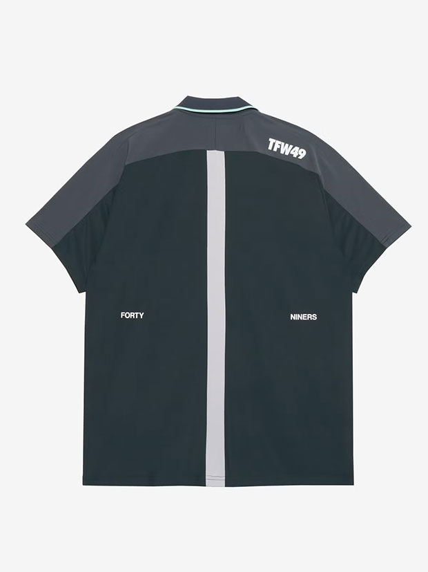 TFW49 SIDE MESH POLO / D.GREEN