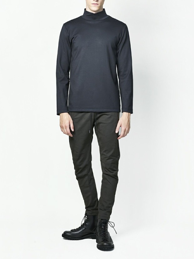 junhashimoto SLIM JERSEY PANTS CHARCOAL