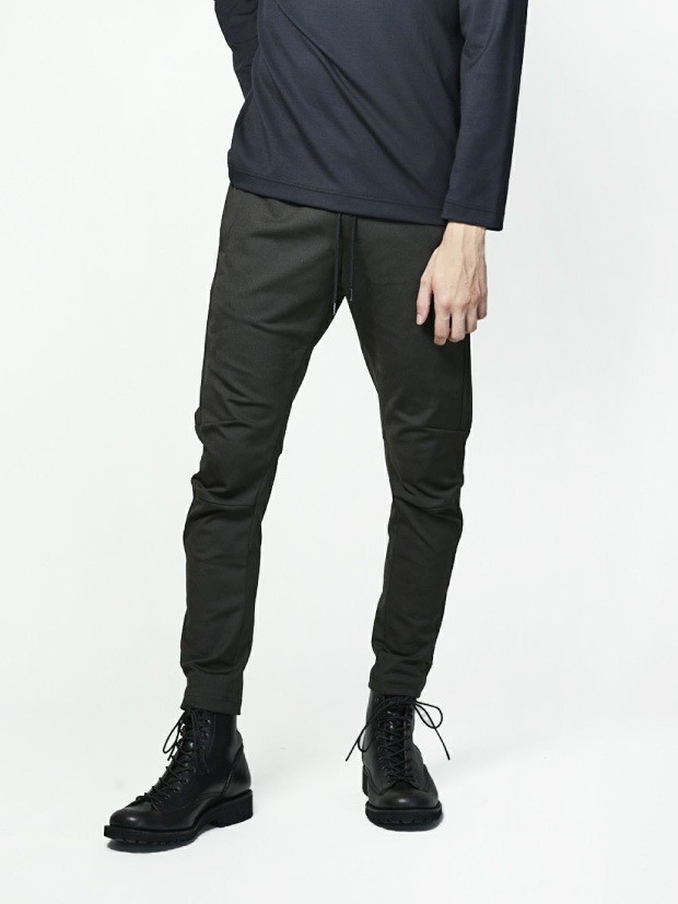 junhashimoto SLIM JERSEY PANTS CHARCOAL