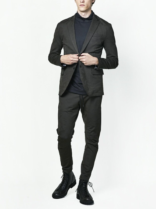 junhashimoto JERSEY JACKET -Emboss Camo- CHARCOAL | junhashimoto 