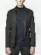 junhashimoto JERSEY JACKET -Emboss Camo- CHARCOAL