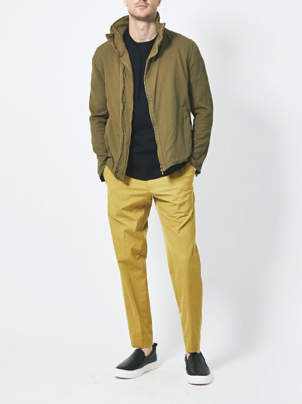 junhashimoto B10 SEMI DOUBLE STAND BLOUSON / KHAKI junhashimoto B10 SEMI DOUBLE STAND BLOUSON / KHAKI