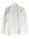 SeaGreen CAVIANA big waffle CARDIGAN / WHITE