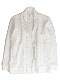 SeaGreen CAVIANA big waffle CARDIGAN / WHITE