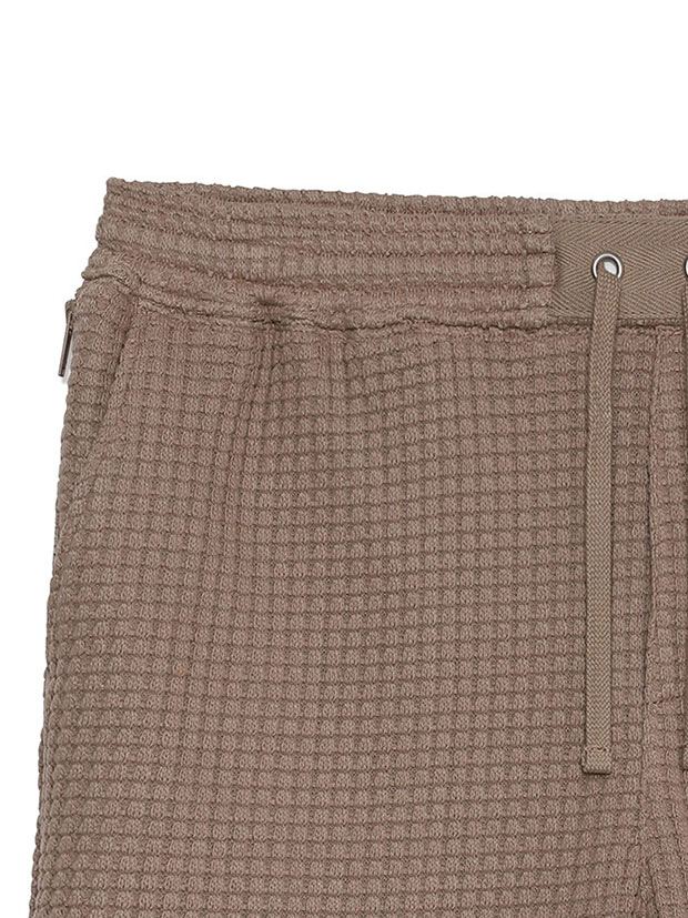 SeaGreen BIG WAFFLE SHORTS / BEIGE