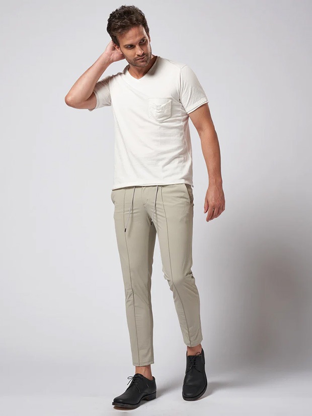 wjk leather pocket-T  / white