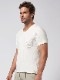 wjk leather pocket-T  / white