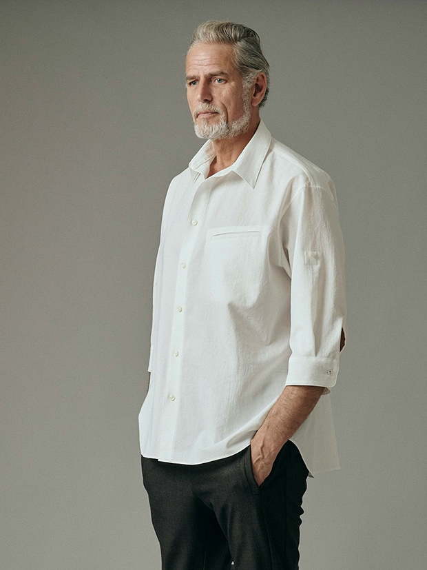 junhashimoto 7SLEEVE SHIRTS / WHITE