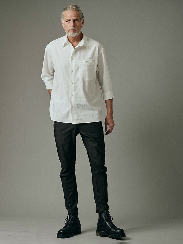 junhashimoto 7SLEEVE SHIRTS / WHITE