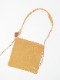 HTC SUEDE 2WAY BAG FLOWER TQ / L.BROWN