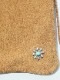 HTC SUEDE 2WAY BAG FLOWER TQ / L.BROWN