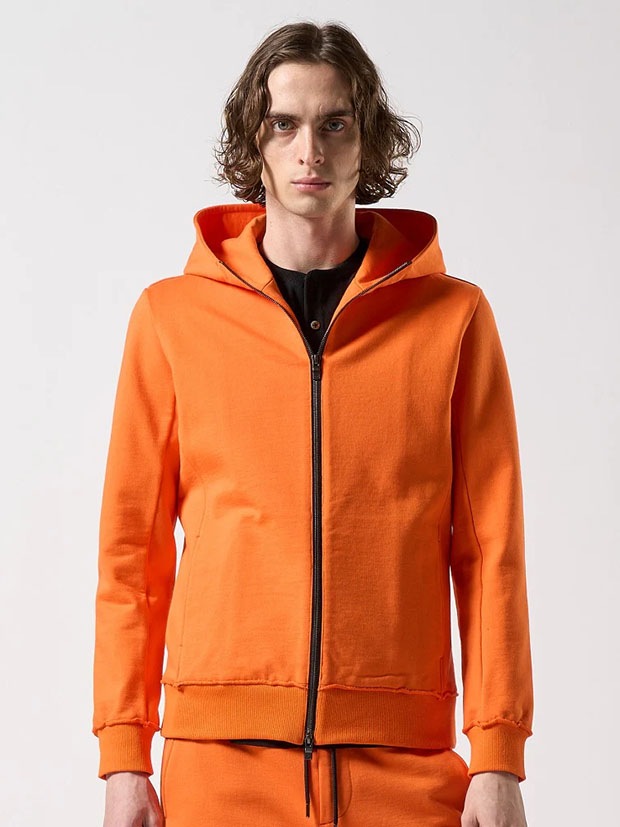 wjk basic zip-up parka / orange
