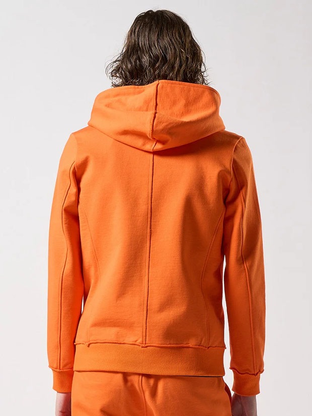 wjk basic zip-up parka / orange
