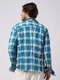 wjk 2-hook check shirt / blue