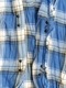 wjk 2-hook check shirt / blue
