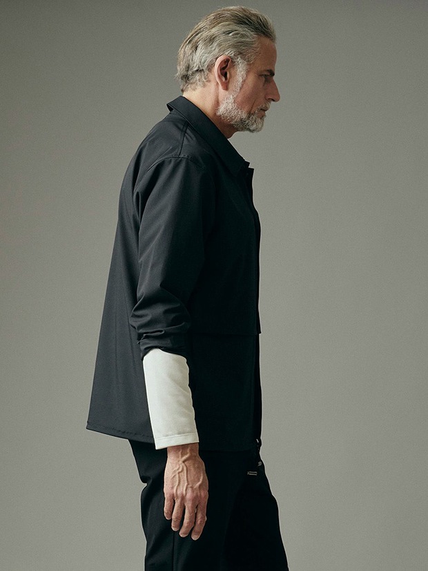 junhashimoto COACH SHIRTS JACKET / BLACK