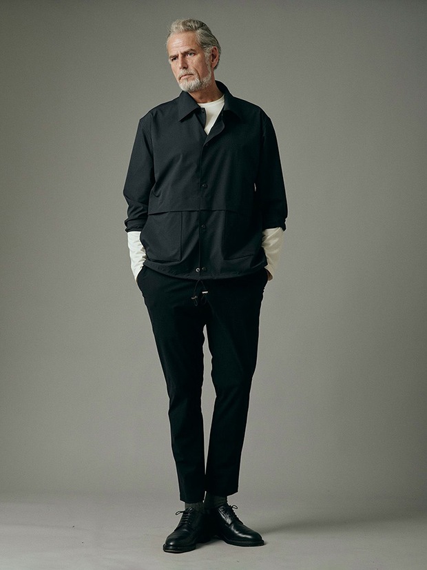 junhashimoto COACH SHIRTS JACKET / BLACK