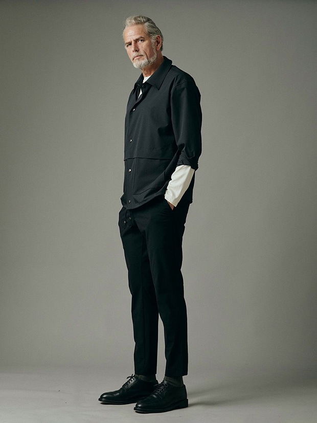 junhashimoto COACH SHIRTS JACKET / BLACK