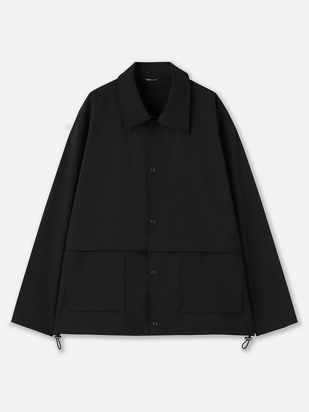 junhashimoto COACH SHIRTS JACKET / BLACK