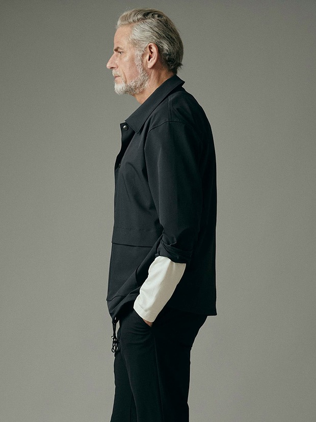 junhashimoto COACH SHIRTS JACKET / BLACK