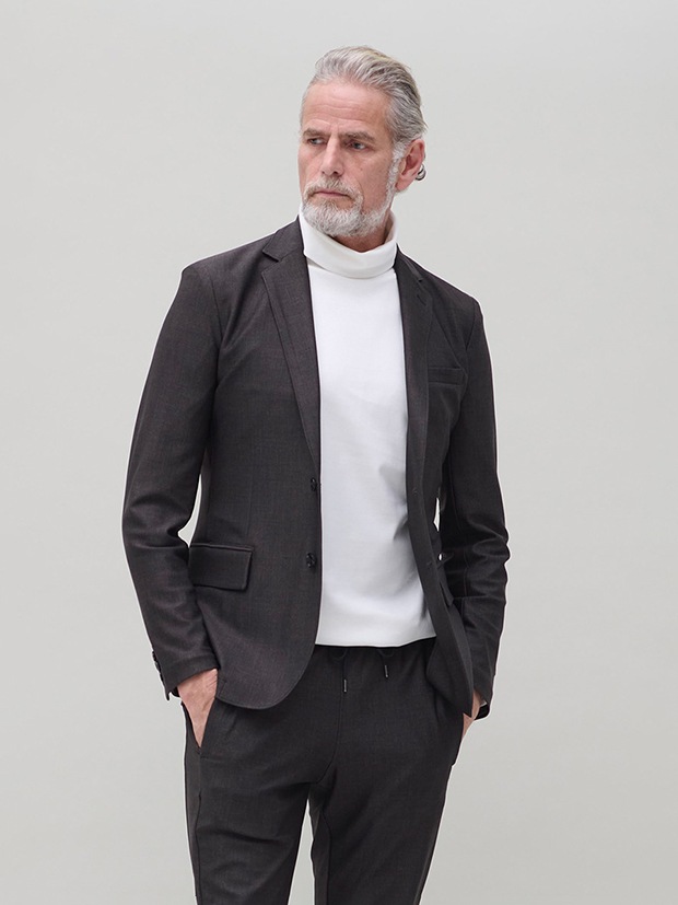 junhashimoto JERSEY JACKET -USO TWILL- and EASY TUCK PANTS★★ / D.KHAKI