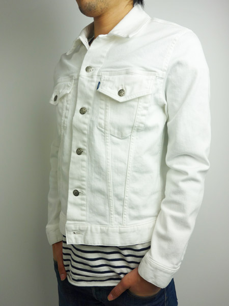 SeaGreen MEATO DENIM JACKET WHITE