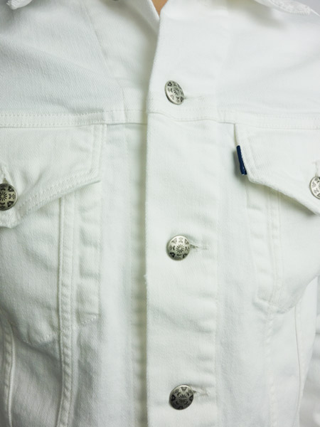 SeaGreen MEATO DENIM JACKET WHITE