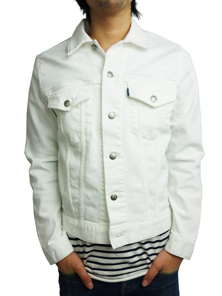 SeaGreen MEATO DENIM JACKET WHITE
