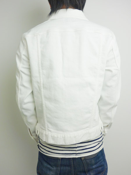 SeaGreen MEATO DENIM JACKET WHITE
