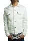 SeaGreen MEATO DENIM JACKET WHITE