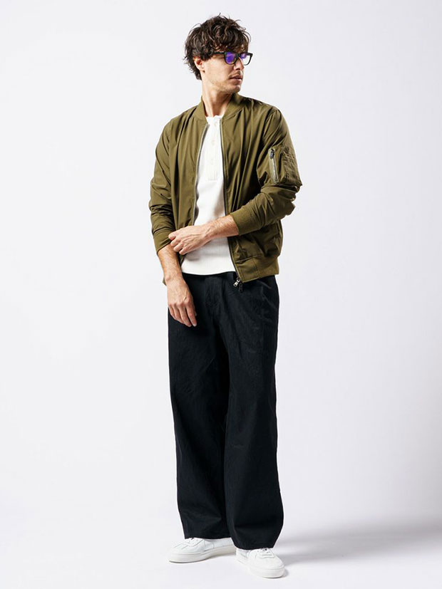 wjk 2tack wide denim pants / BLACK | ALL ITEM | rumbleFISH