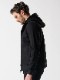 wjk basic zip-up parka / black