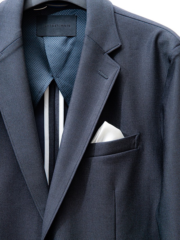 junhashimoto JERSEY JACKET -USO TWILL- and EASY TUCK PANTS★★ / D.NAVY