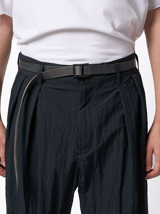 wjk W-ring long belt / gray