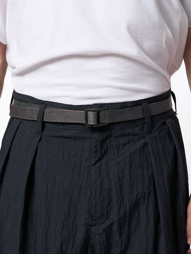 wjk W-ring long belt / gray