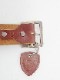 HTC STUDS BELT 53 ST 1.75  / LT.BROWN SILVER